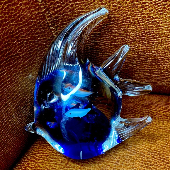 Vintage Murano Glass Aquarium Paper Weight Mid-Century Modern, Italy, 19… - Picture 3 of 6